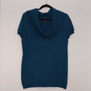 Women's Blue Alfani Sleeveless Cowl Neck Sweater Size Large